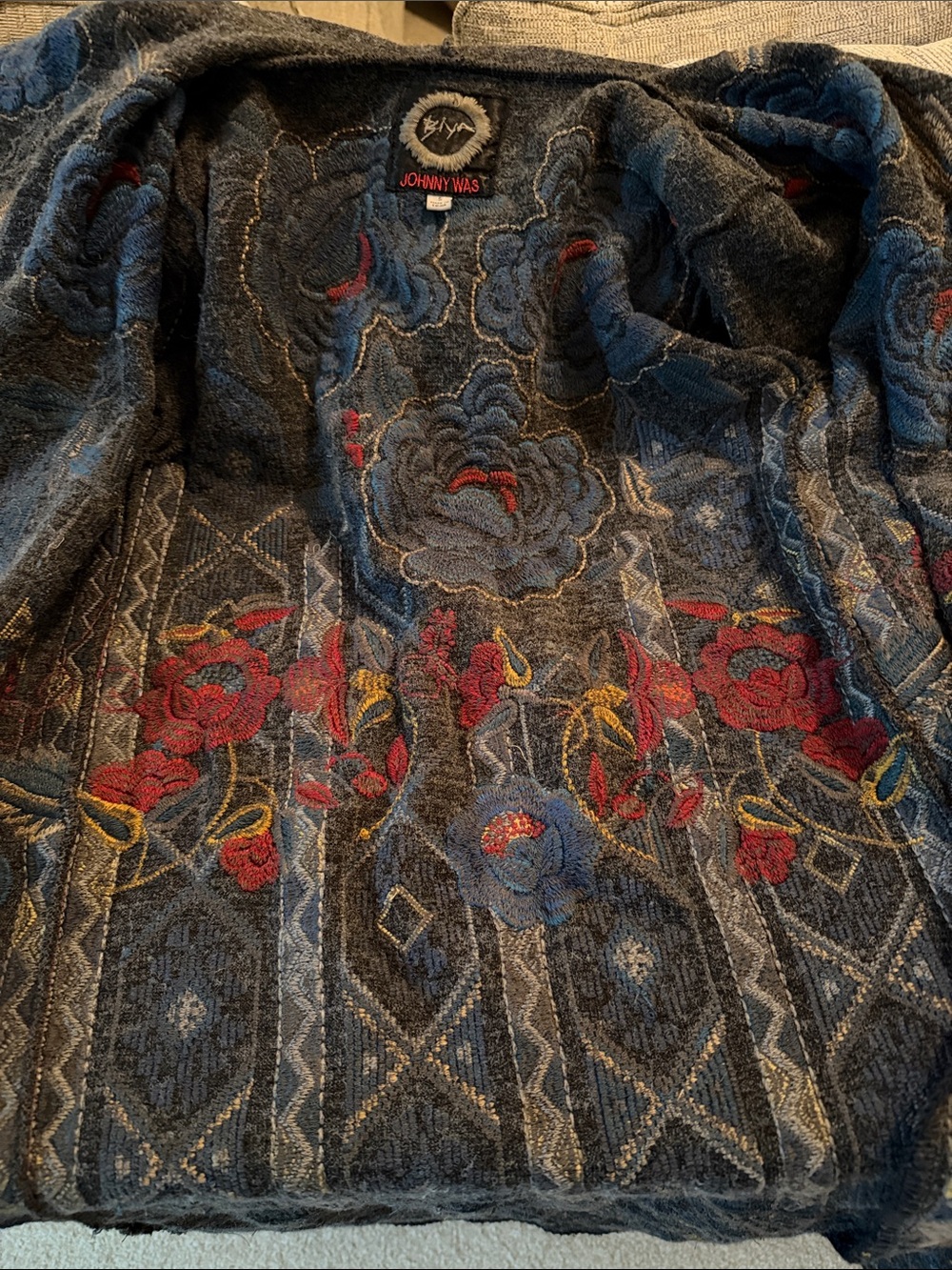Johnny Was Biya Embroidered Duster - Picture 9 of 11